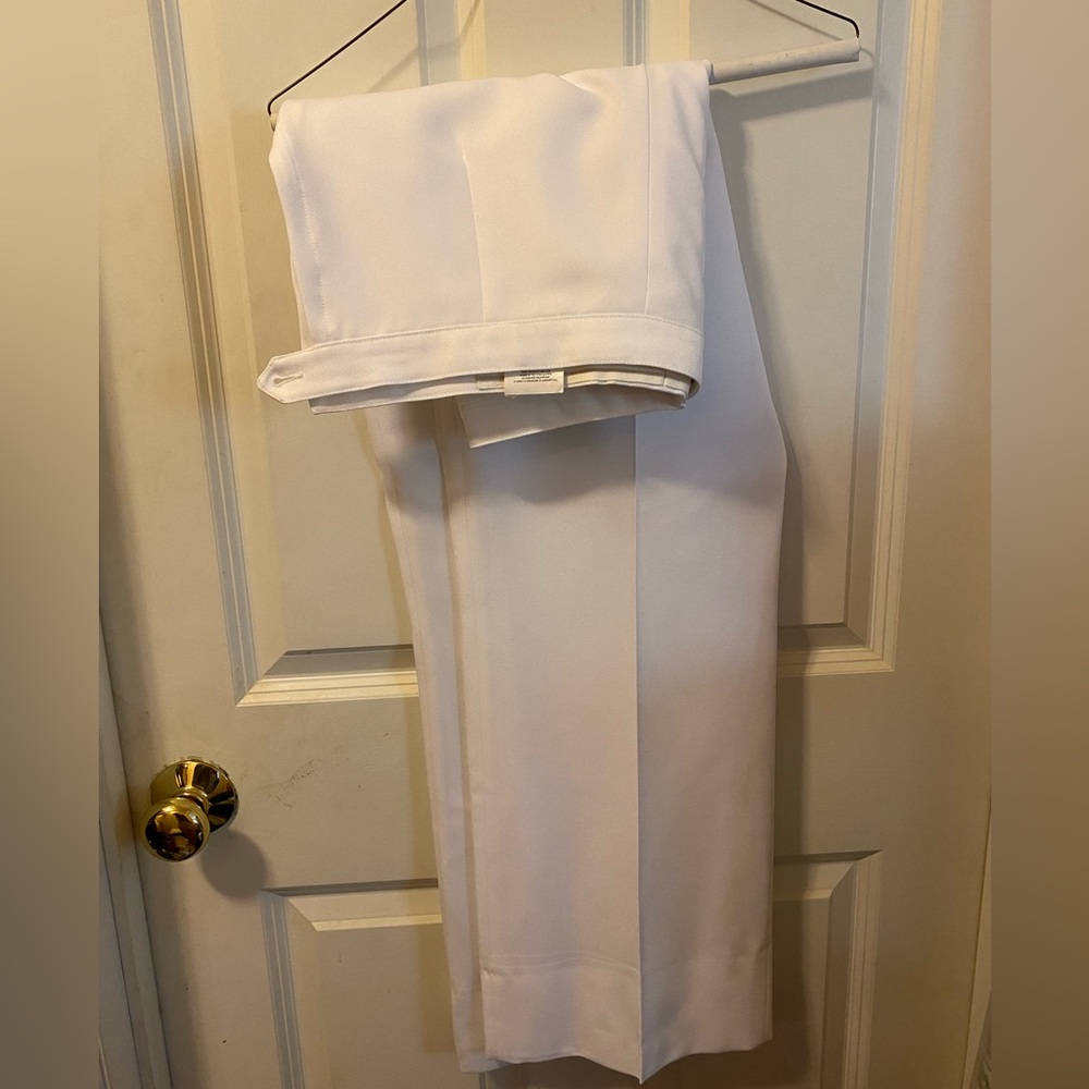 Navy Women’s white formal pants
